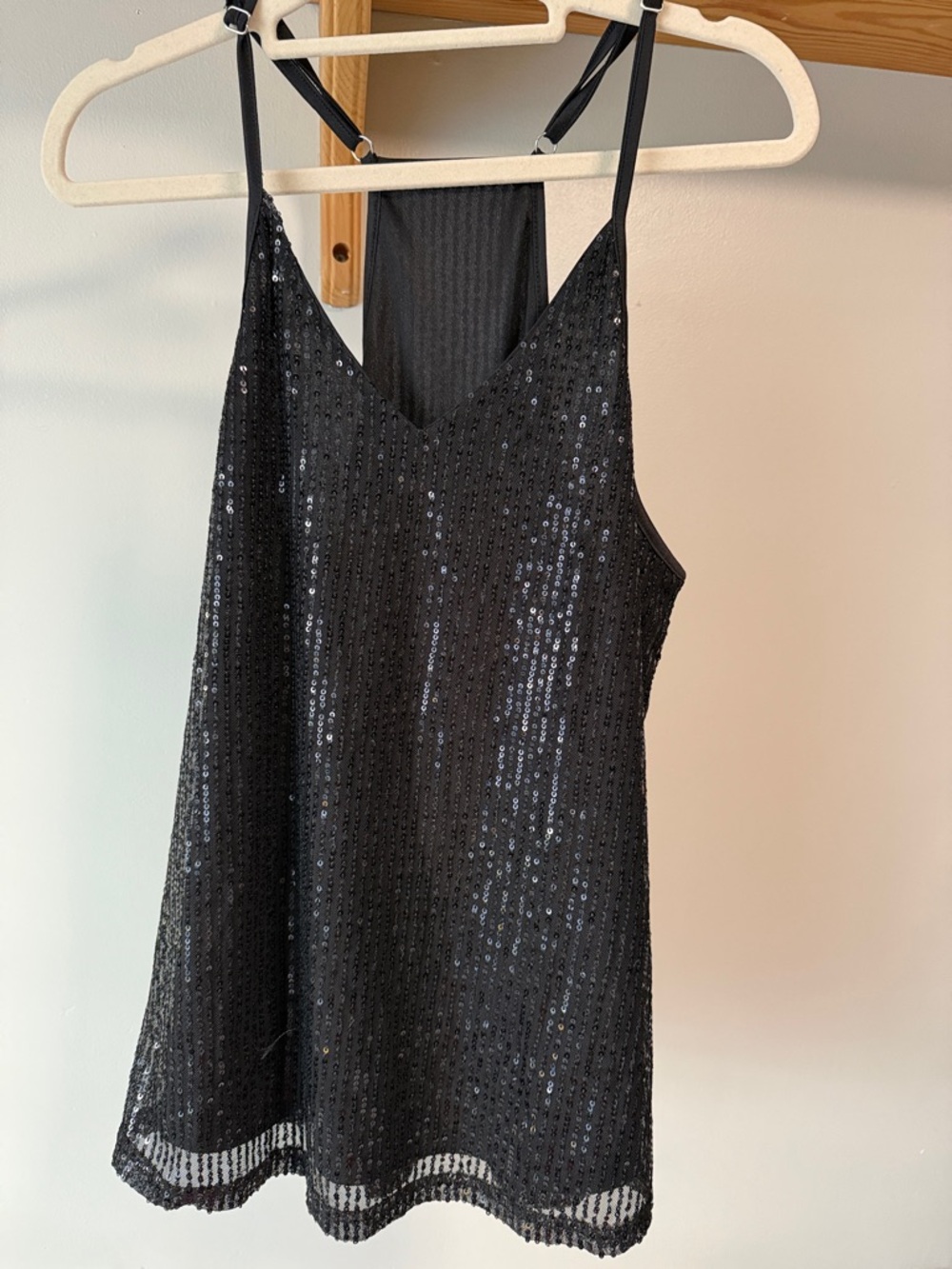 Amazon Black Sequin Racerback Camisole